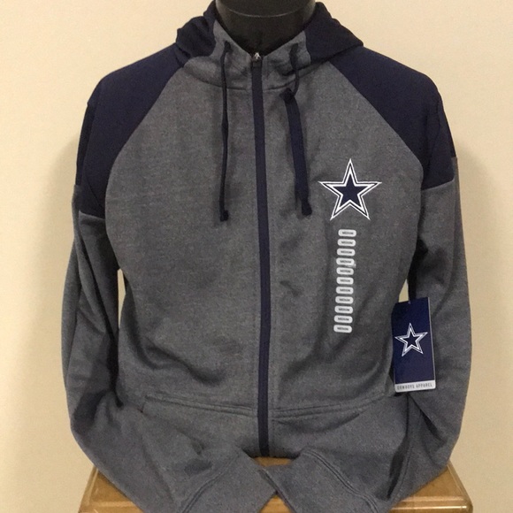 dallas cowboys full zip hoodie sweatshirt